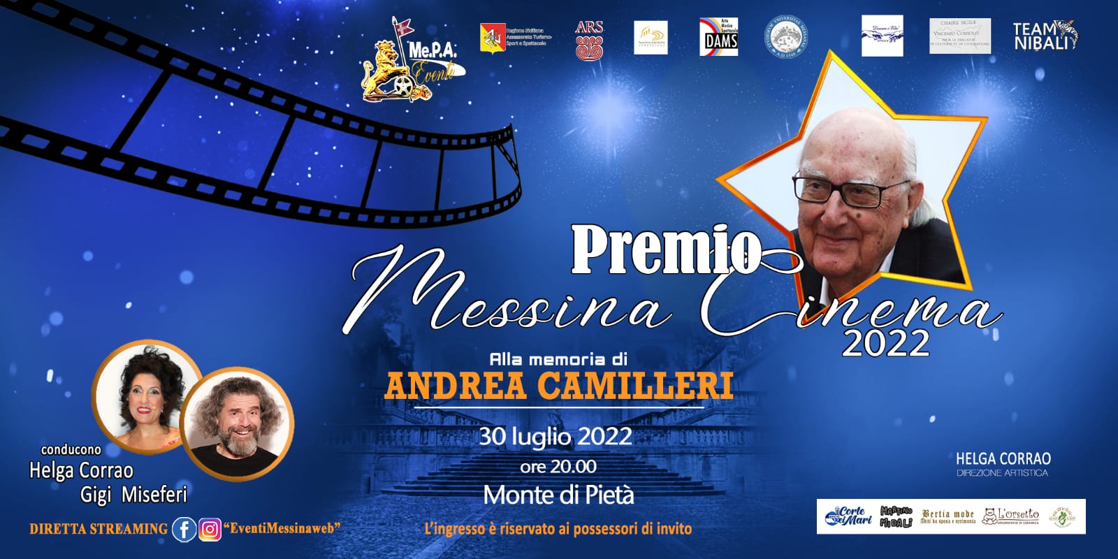 Sabato 23 presentazione del 4° “Premio Messina Cinema”