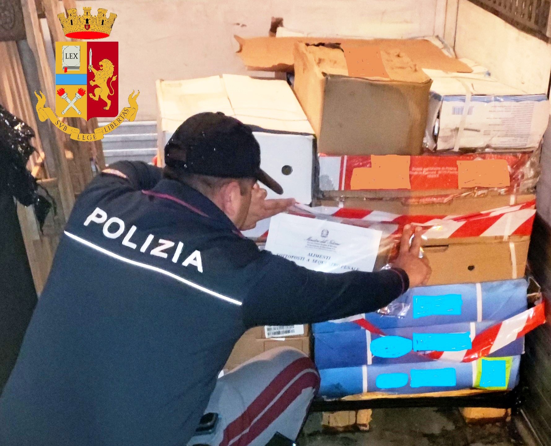 Maxi sequestro di surgelati mal conservati