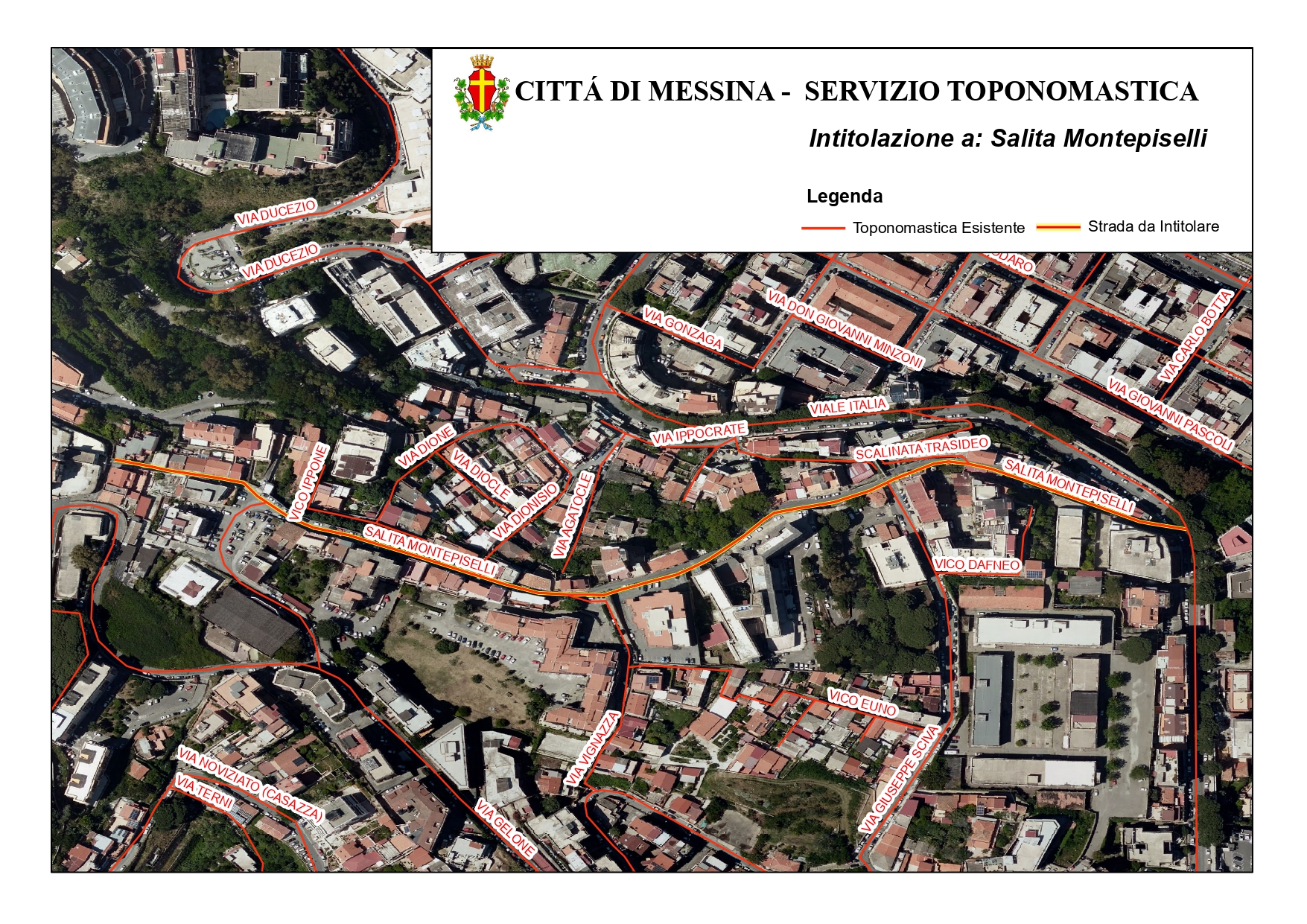 Tratto del Viale Italia diventa “Salita Montepiselli”