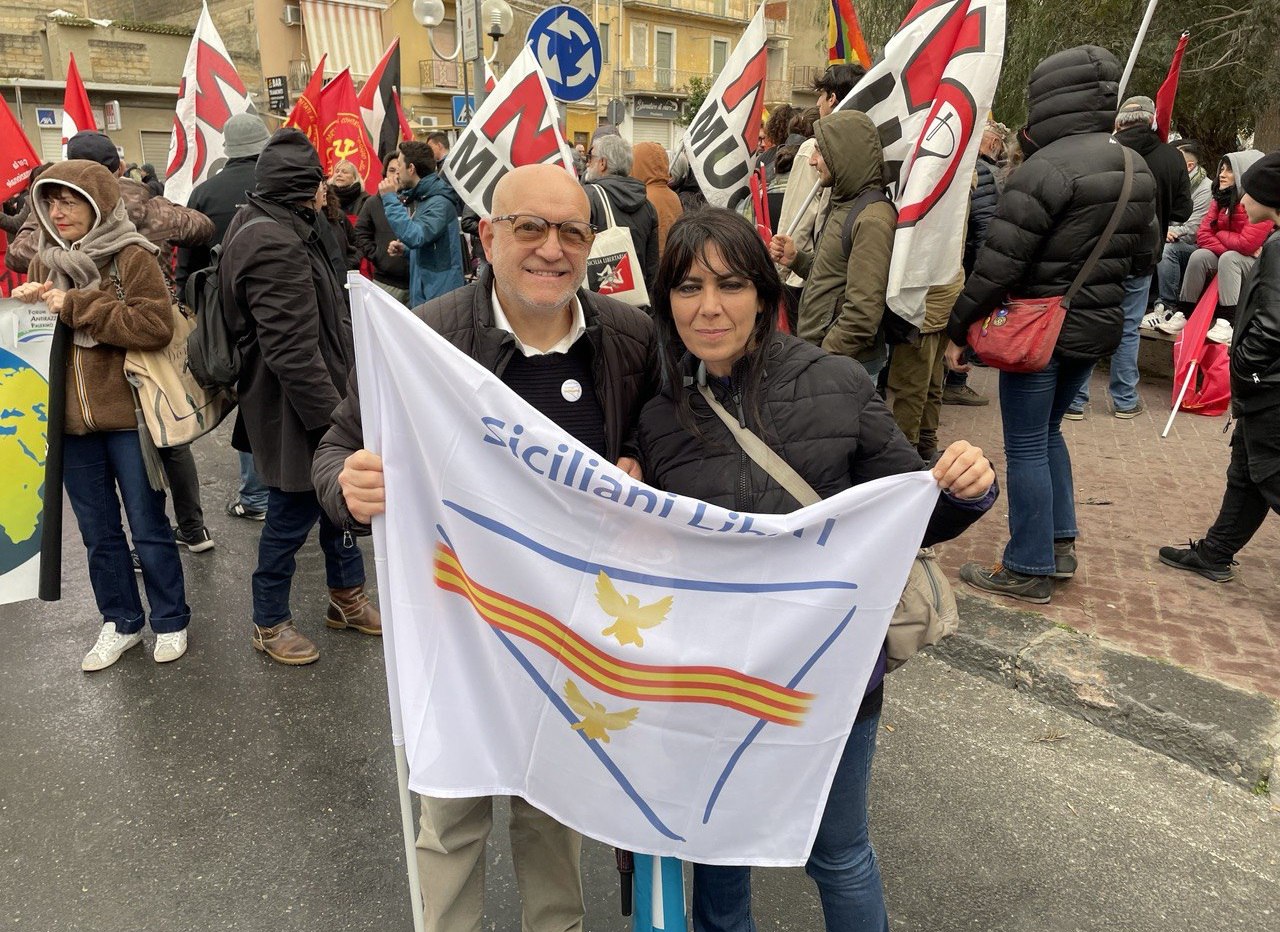 “Siciliani Liberi” alla marcia per la Pace di Niscemi