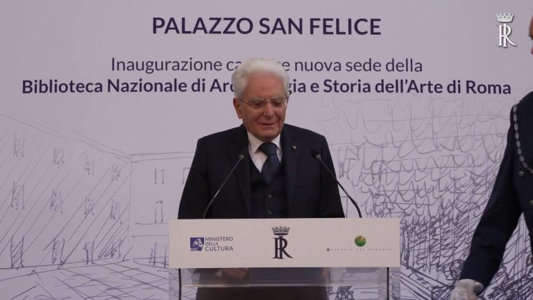 Mattarella “Palazzo San Felice sarà un nuovo polo culturale”