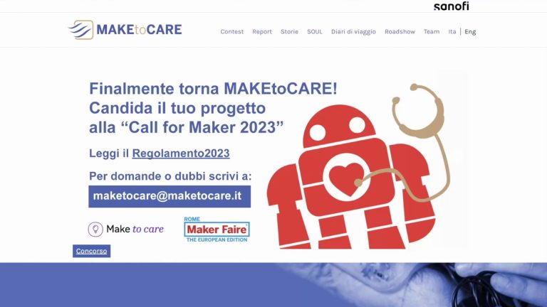 Il 29 novembre la premiazione del contest Make to Care