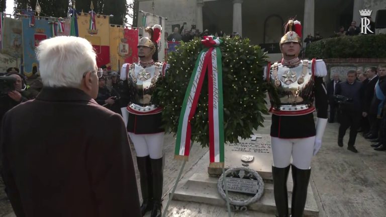 Liberazione, Mattarella omaggia caduti della battaglia di Monte Lungo