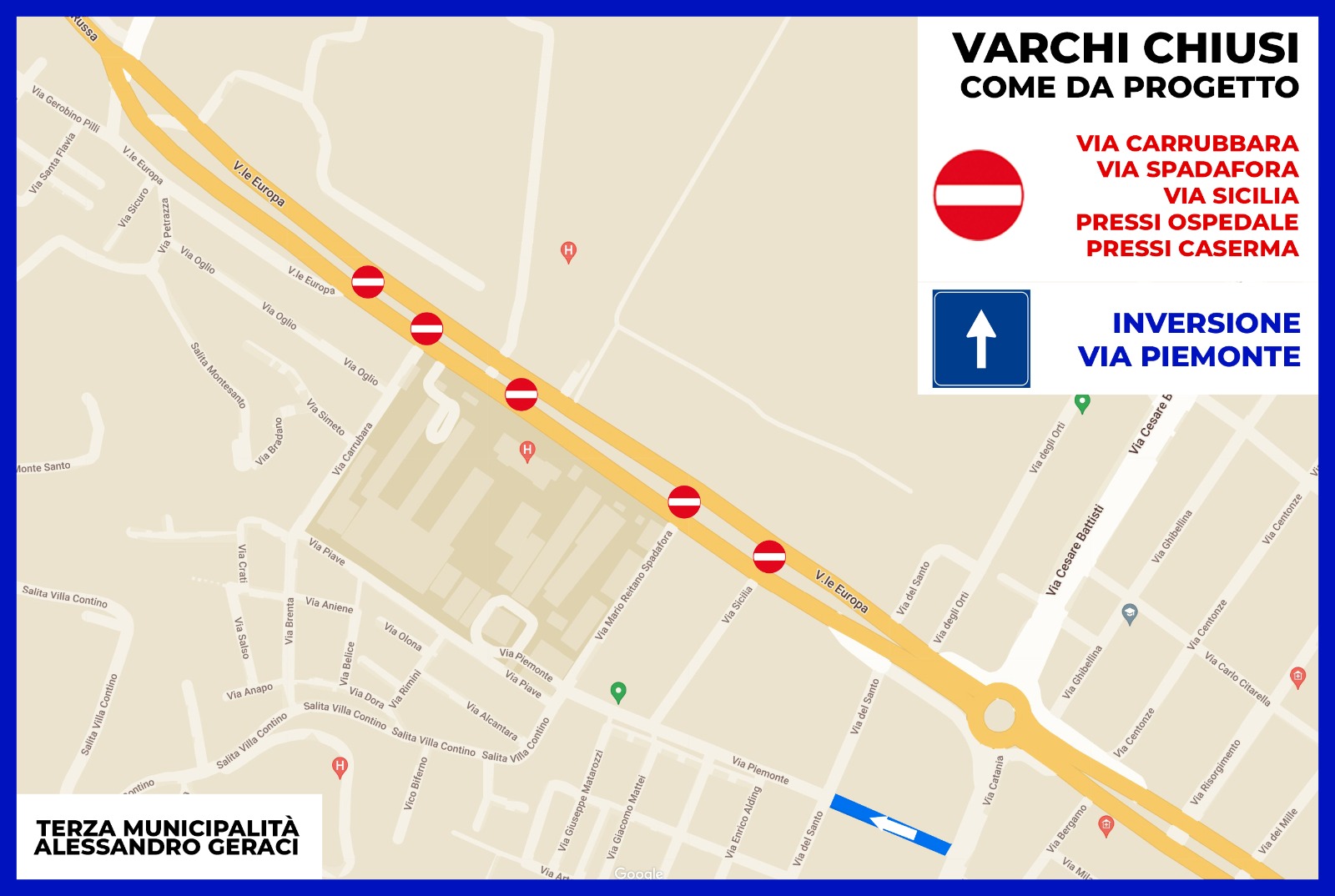 Parcheggio Viale Europa Ovest, Geraci: “è caos viabile”