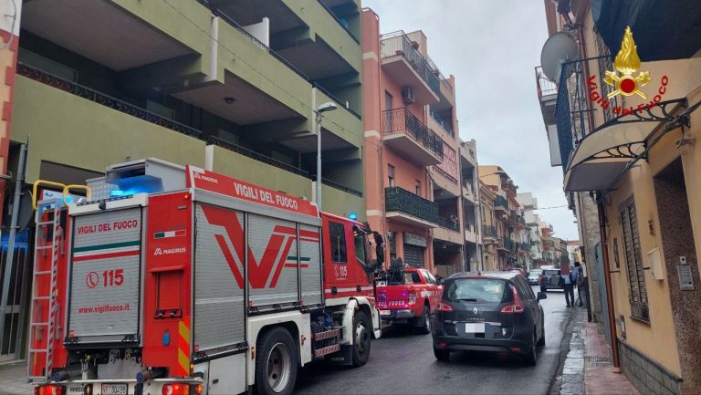 Incendio in abitazione, paura a Scaletta