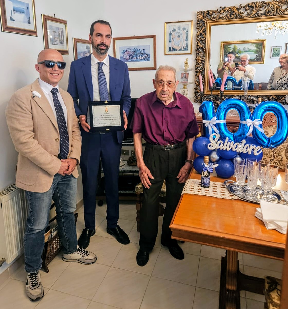 Nuovo centenario in città: gli auguri dell’Amministrazione