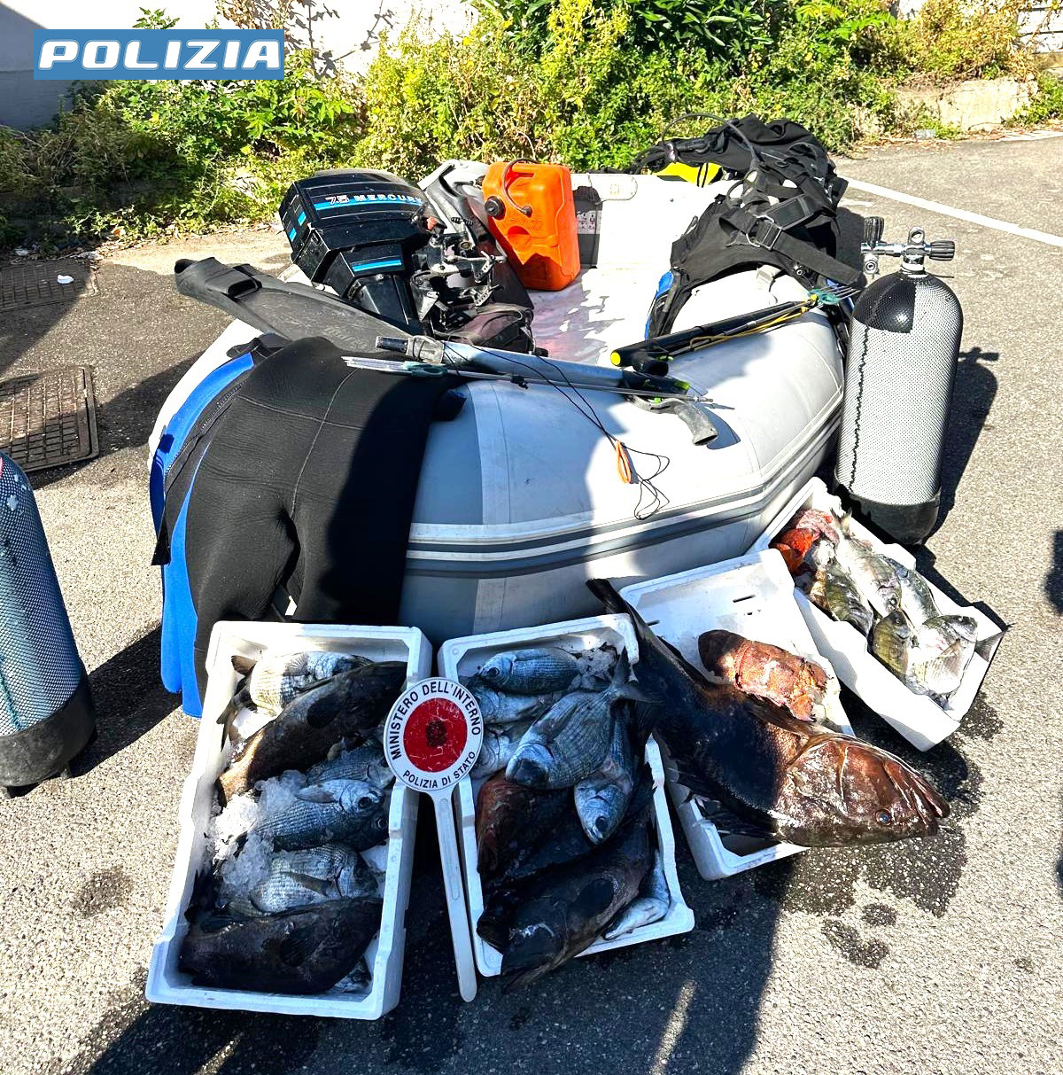 Pesca illegale, sequestrati 23 chili di pesce