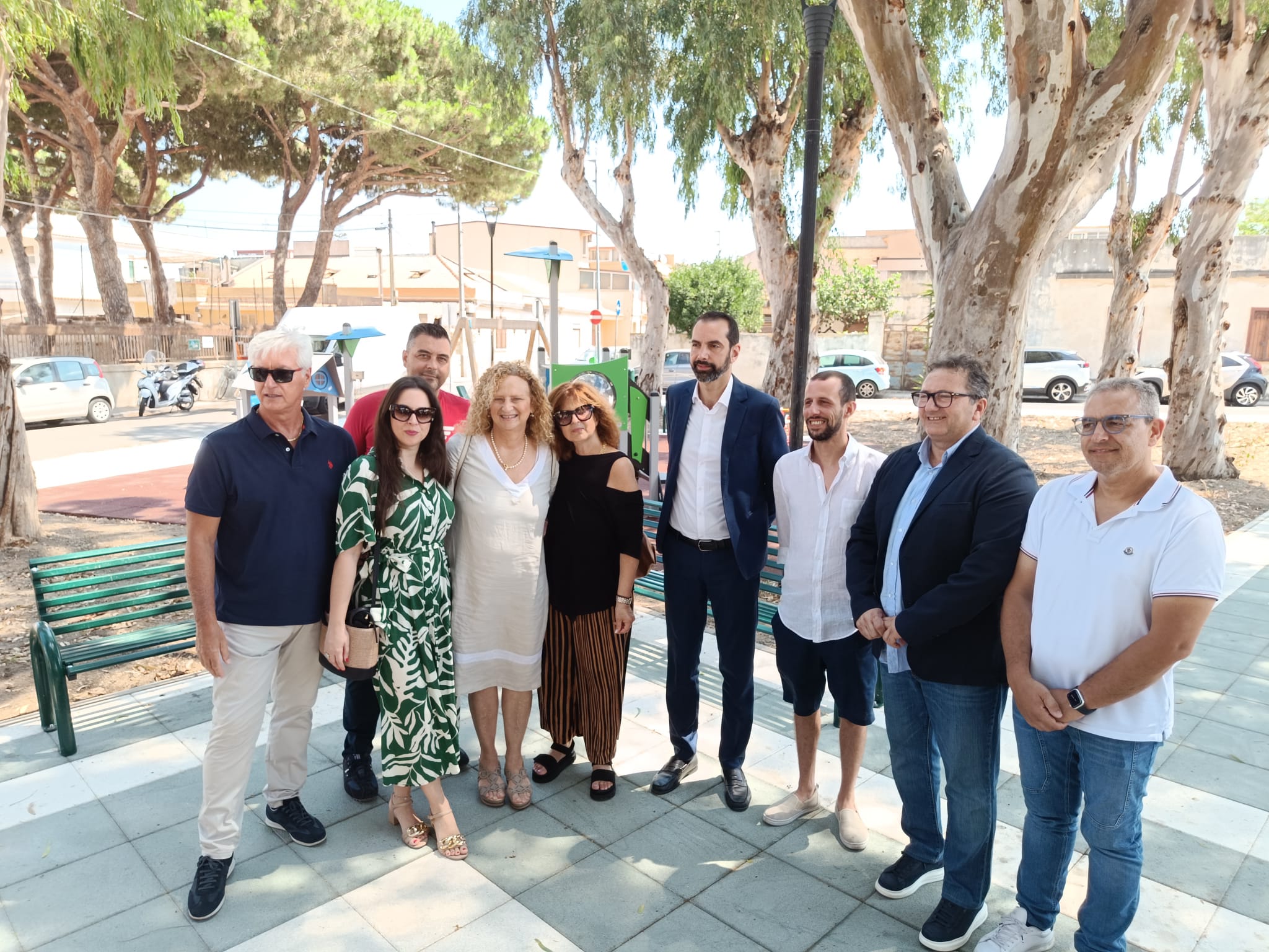 Inaugurata la nuova villetta dedicata a Giuseppe Sanò, dopo i lavori