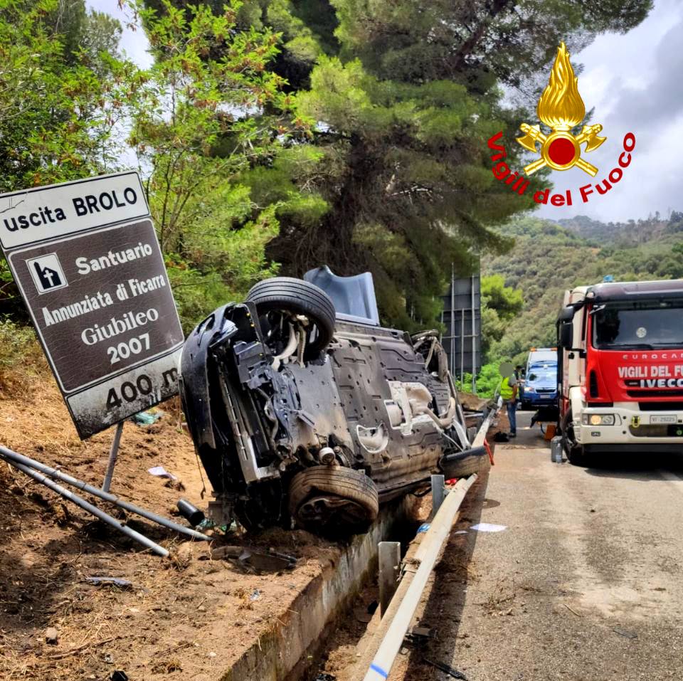 Incidente sull’A20: un ferito trasportato in elisoccorso