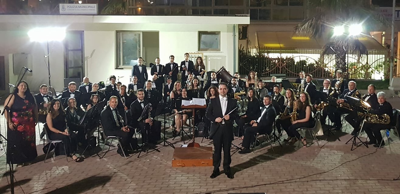 La Banda di Villafranca a Villafrati per un raduno bandistico