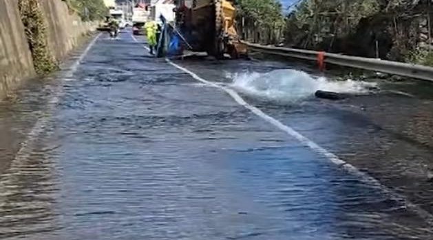 Amam, riparata condotta Fiumefreddo, graduale ritorno alla normalità