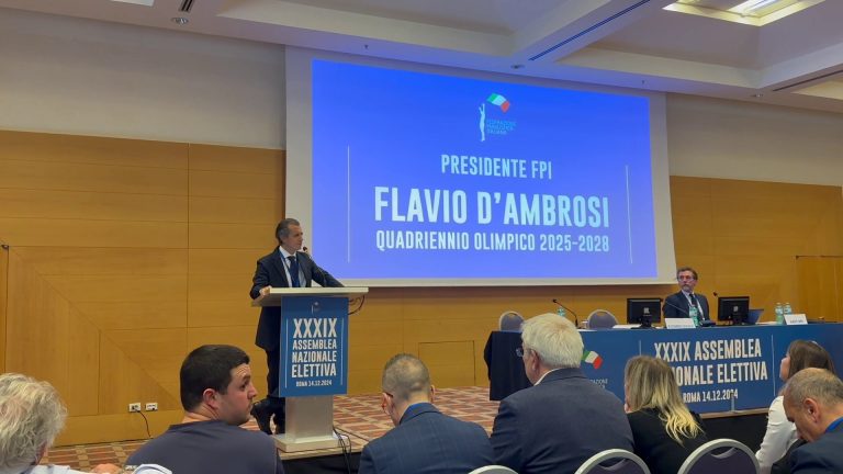 D’Ambrosi rieletto presidente della Fpi “Priorità è l’unità”