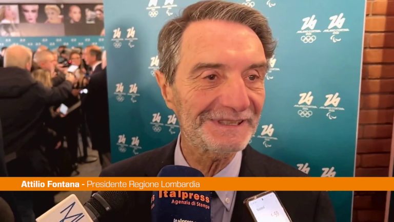 Milano-Cortina, Fontana “Le cose vanno bene, faremo grande Olimpiade”