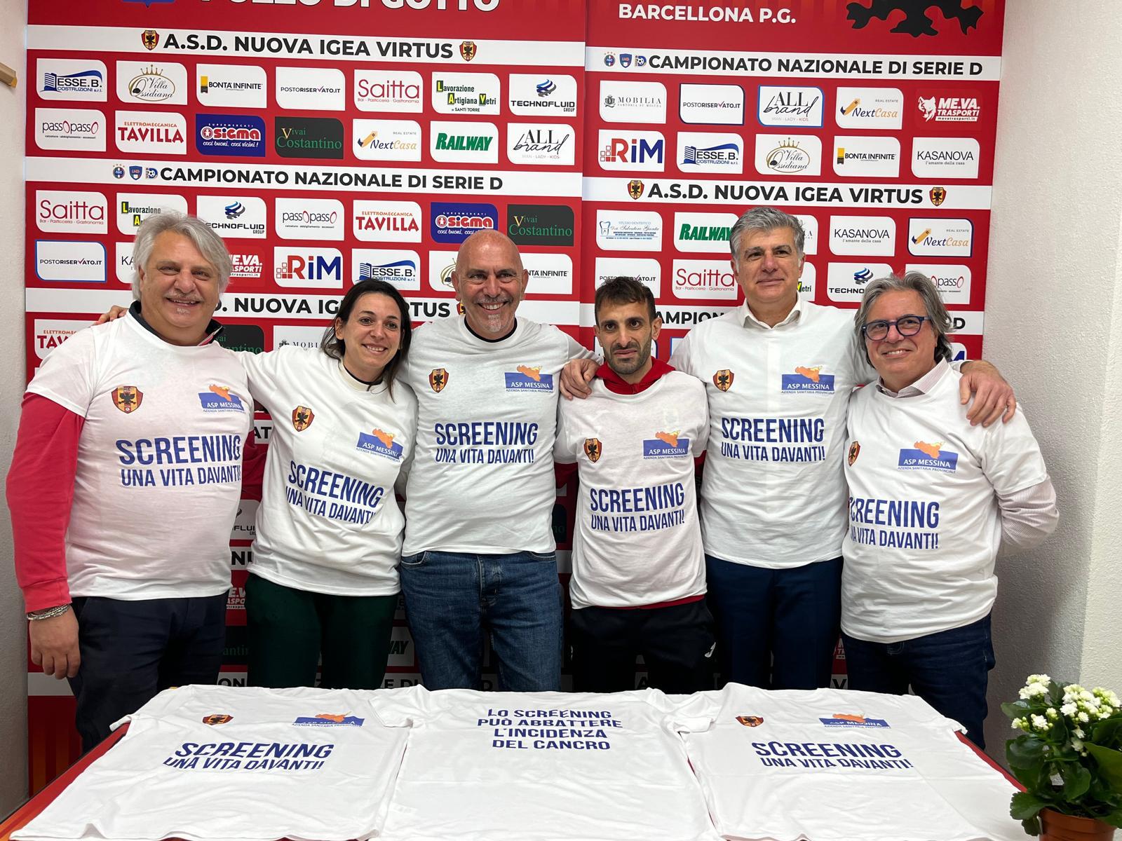 Asp Messina e Nuova Igea Virtus insieme per la salute e la sensibilizzazione