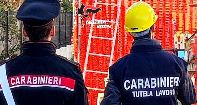 Blitz in un cantiere dei carabinieri: multe salate