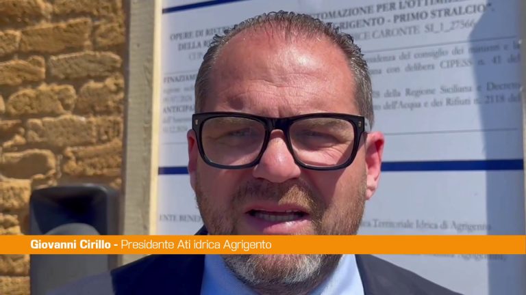Rifacimento rete idrica ad Agrigento, Cirillo “Giornata storica”