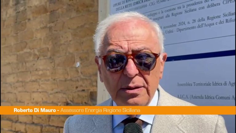 Rete idrica di Agrigento, Di Mauro “Opera importante per la città”