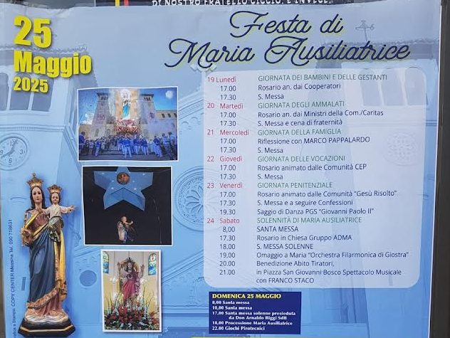 Giostra in attesa della festa patronale per Maria Ausiliatrice