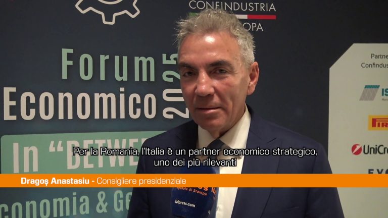 Anastasiu “Italia partner economico strategico per la Romania”