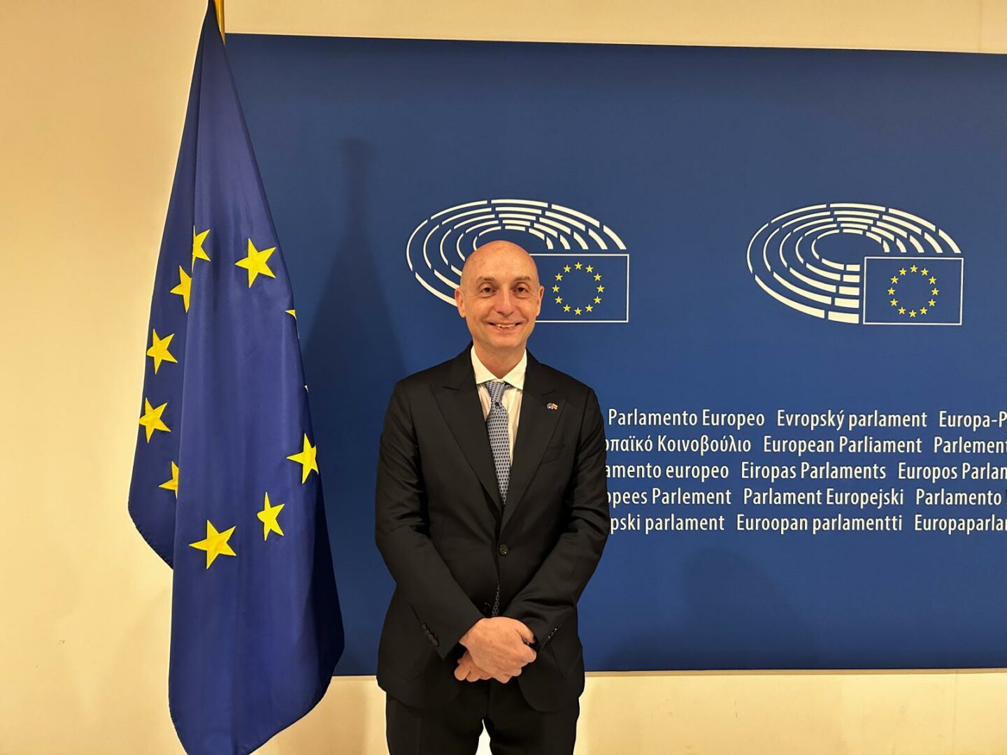 Il console della Lituania Palmigiano in visita al Parlamento Europeo