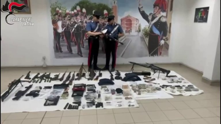 Droga, contanti e un arsenale, arrestato uno spagnolo ad Aprilia