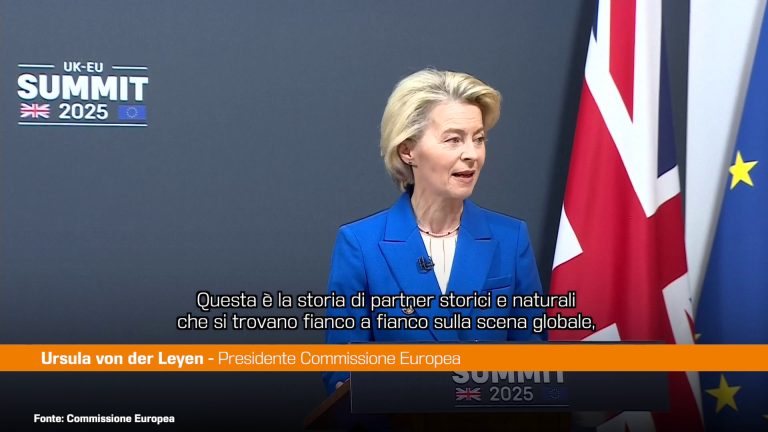 Von der Leyen “Con SAFE nuovi investimenti per la difesa con UK”