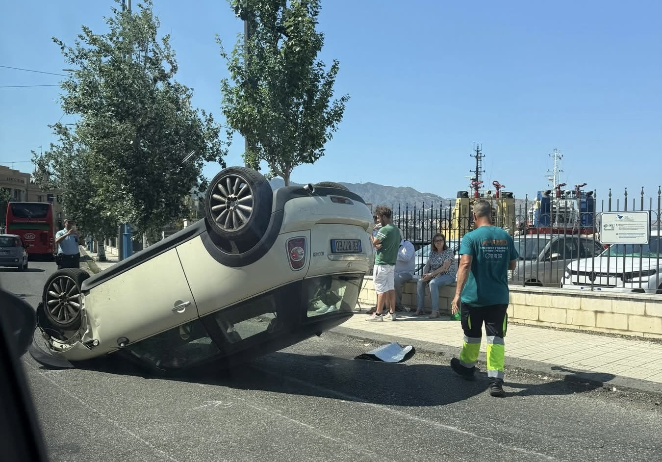 Cortina del Porto: scontro fra 2 auto: due contusi