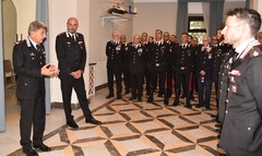 Il generale Ubaldo Del Monaco in visita al Comando provinciale