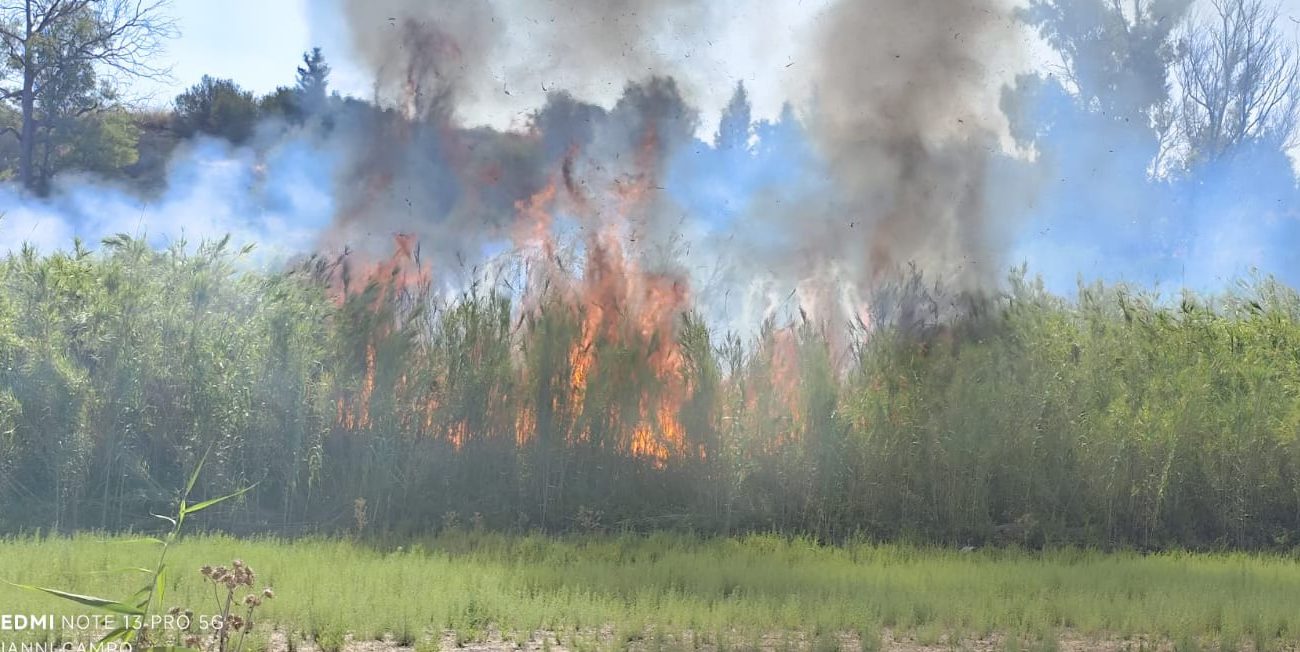 La mappa degli incendi attualmente in Sicilia