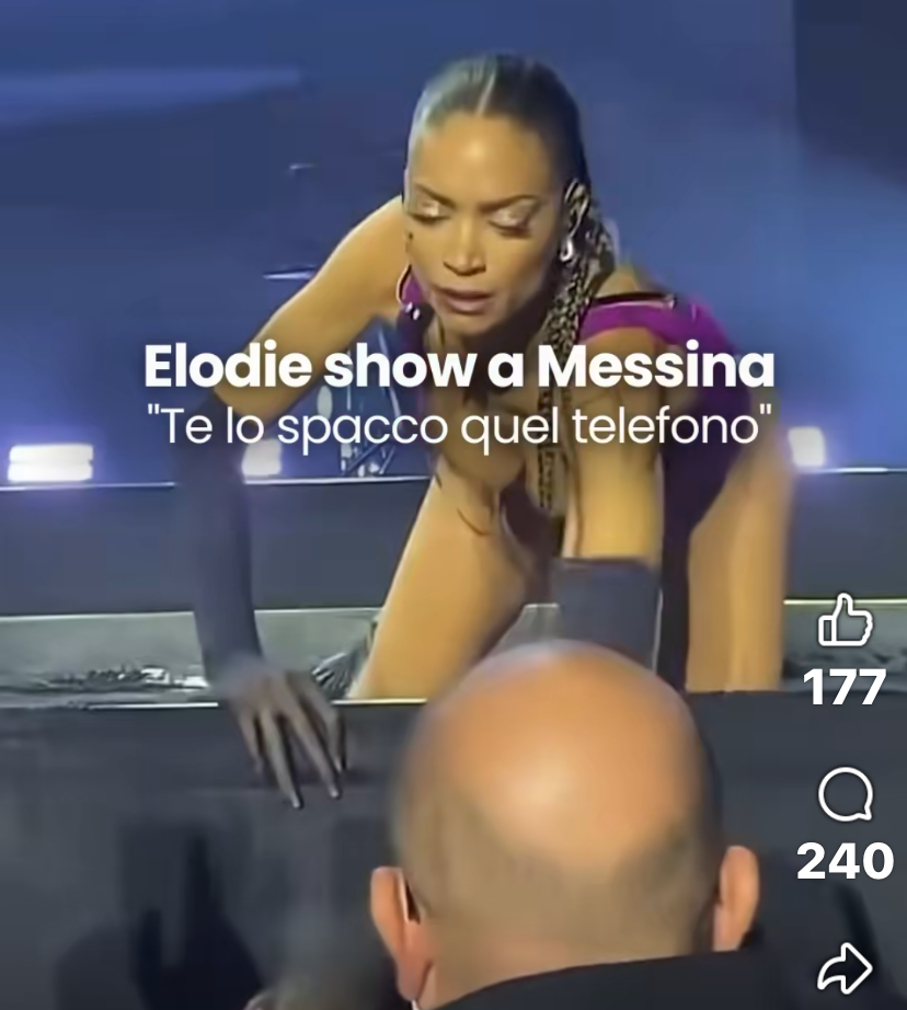 Elodie, la solidarietà al giornalista dell’Ordine