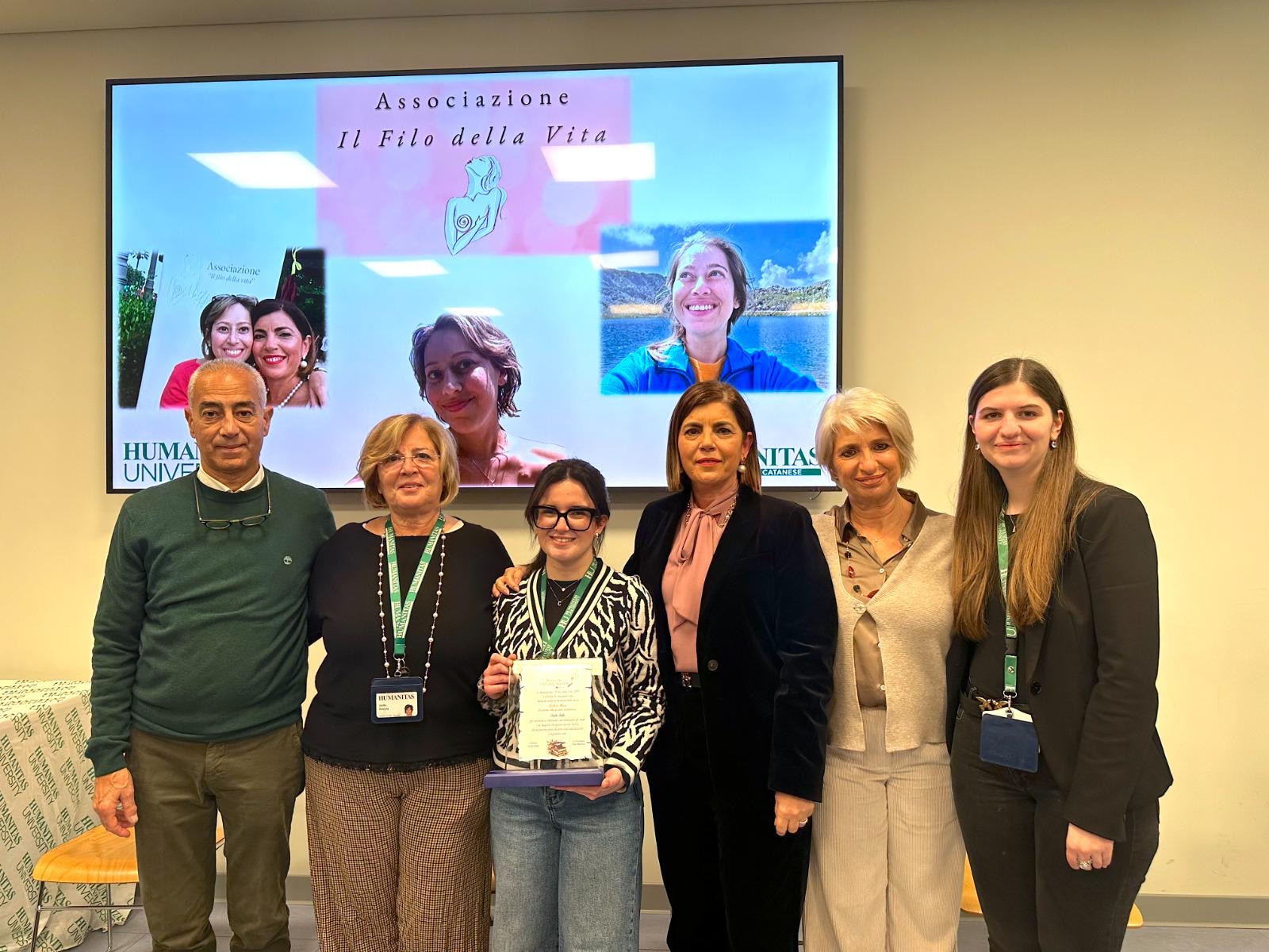 Humanitas, consegnata borsa di studio “Barbara Marino”