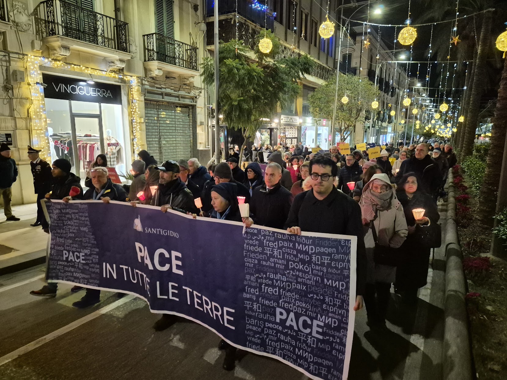La Marcia della Pace di Comunità di Sant’Egidio,  un momento di preghiera e riflessione