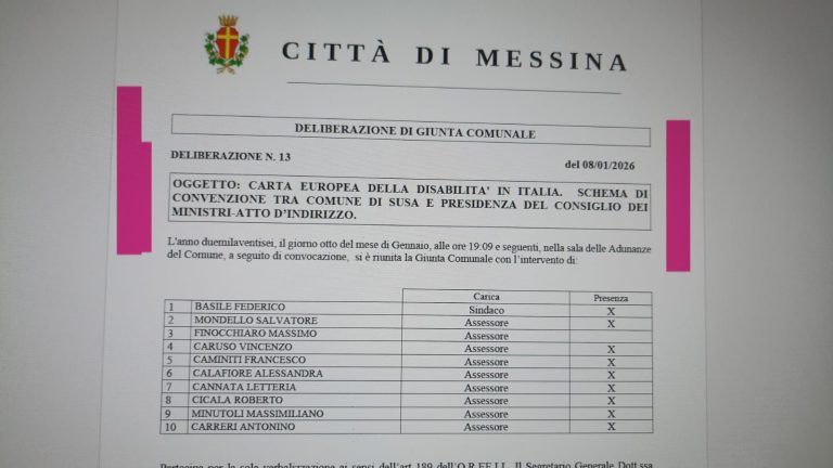 Pazzesco, Messina “diventa” Comune di Susa. Cos’è successo