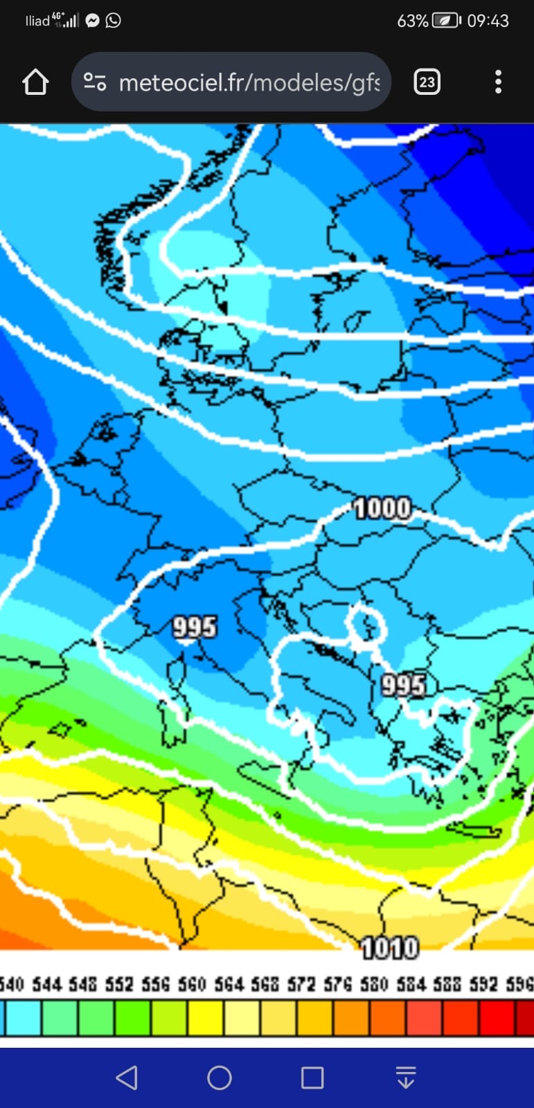 Fine settimana con il maestrale e la neve sui rilievi