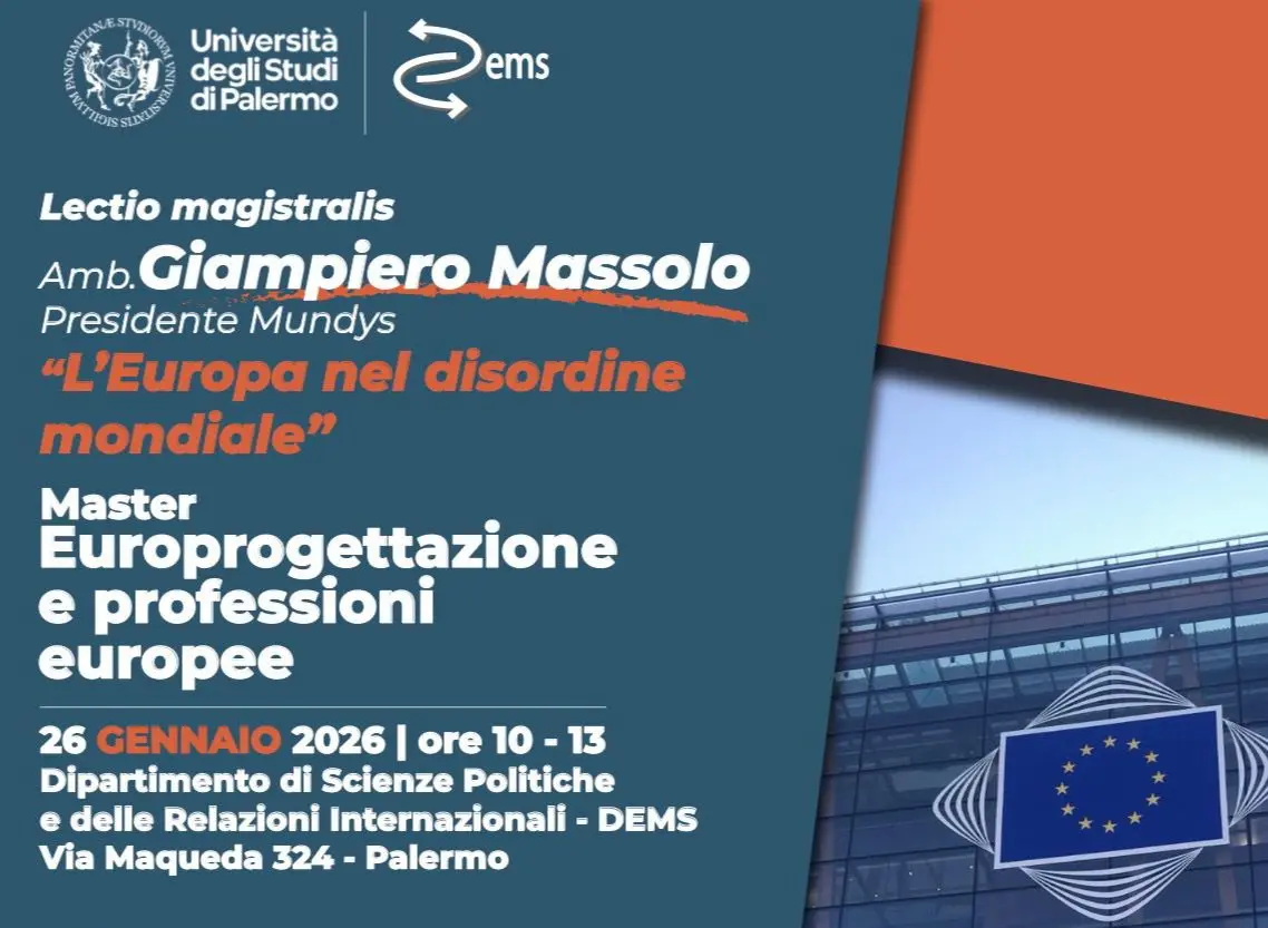 L’ambasciatore Massolo inaugura il secondo ciclo del master in “Europrogettazione” dell’Università di Palermo