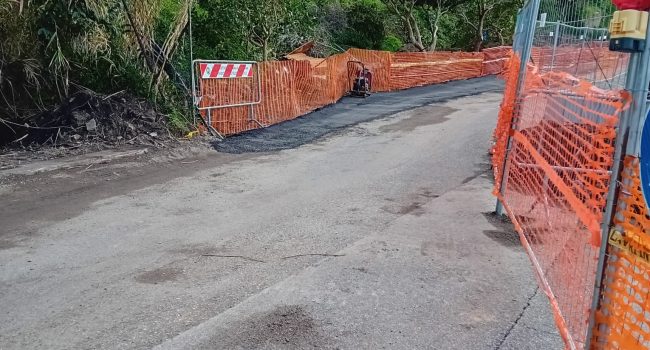 Sp 45 Sp 45 Masse, iniziati lavori consolidamento costone - Messina Oggi