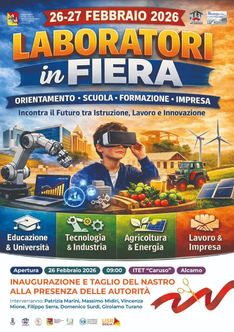 Laboratori in fiera: ad Alcamo due giorni per costruire il futuro della formazione tra scuola e impresa