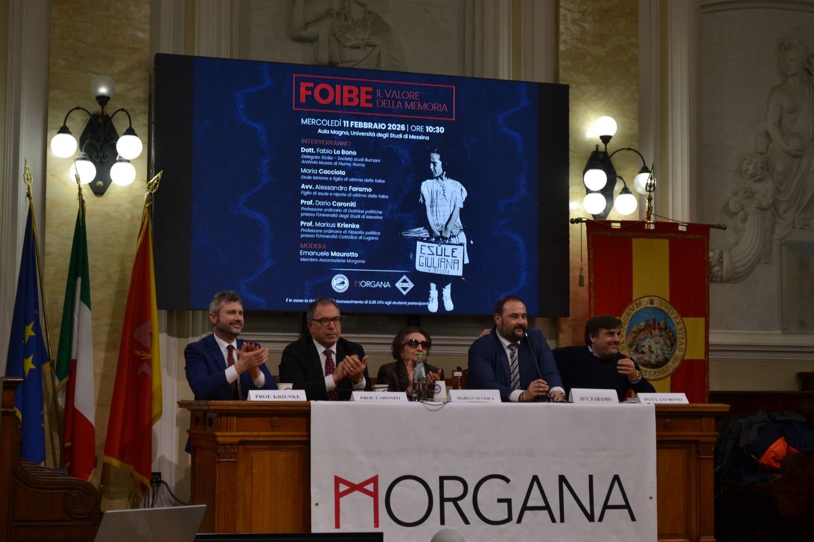 Grande partecipazione alla conferenza “Foibe: il valore della memoria”