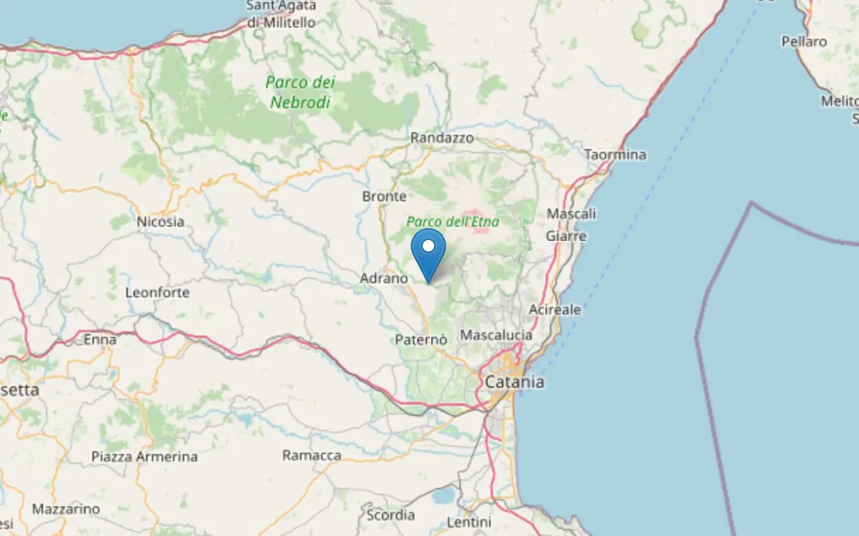Forte scossa di terremoto avvertita a Catania e provincia, magnitudo di 4.5