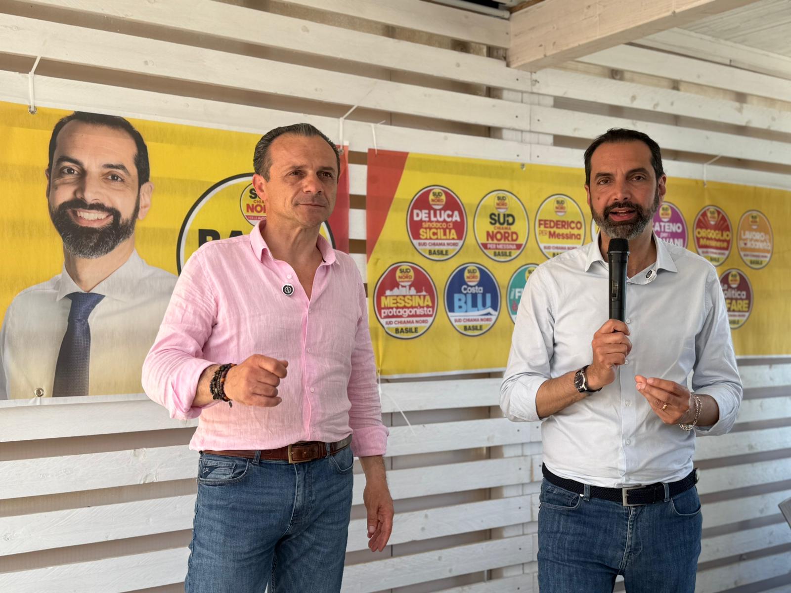 Basile festeggia il 25 aprile con i giovani e… Cateno