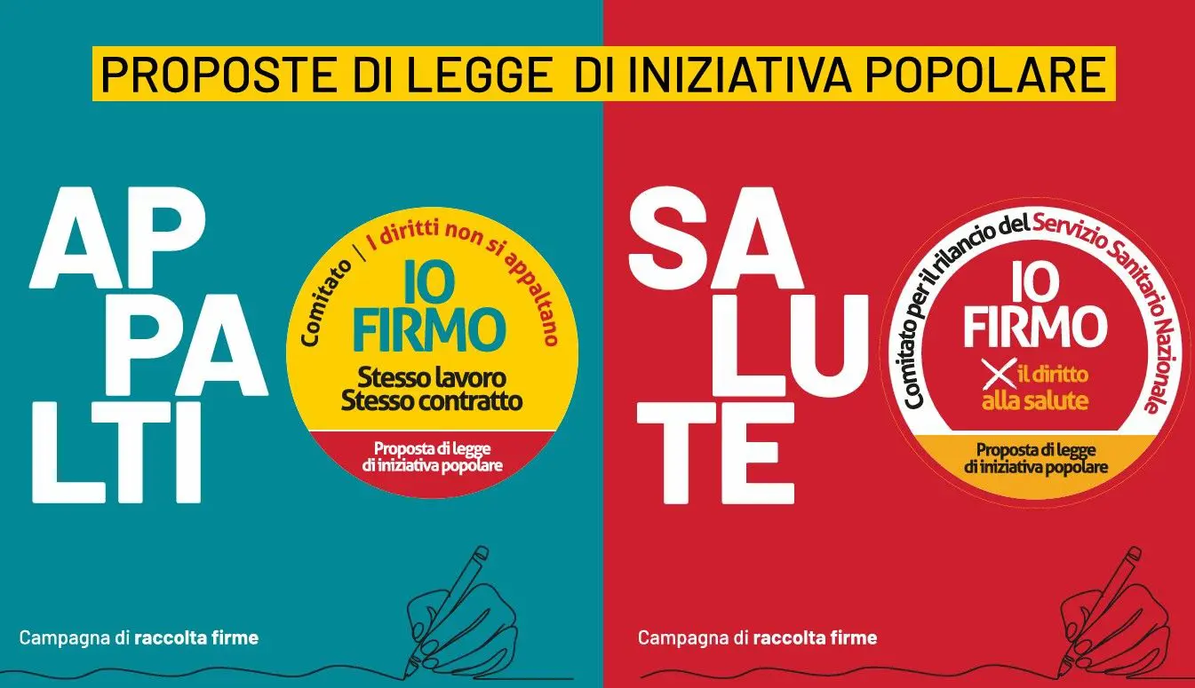 Sanità e appalti, la Cgil chiede una firma per il cambiamento