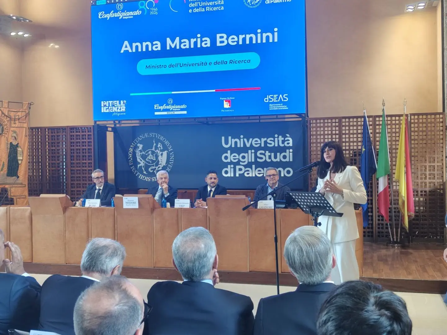 Bernini a Palermo tiene a battesimo il primo corso di laurea magistrale di tutta Italia per manager dell’artigianato
