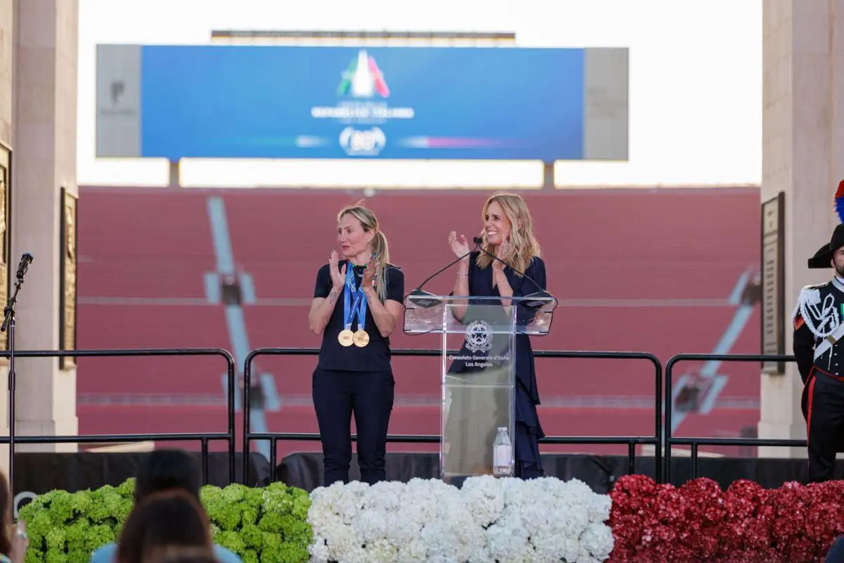 Festa Repubblica a Los Angeles, ponte Milano-Cortina 2026-LA 2028 con Lollobrigida