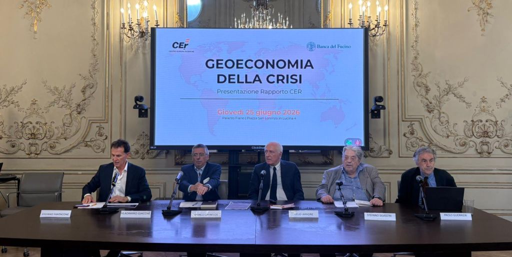 Geoeconomia della crisi, Banca del Fucino ospita la presentazione del Rapporto CER