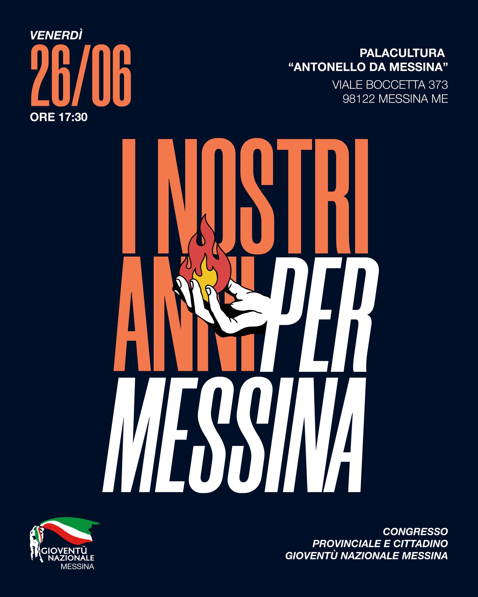 Congresso di “Gioventù Nazionale” a Messina