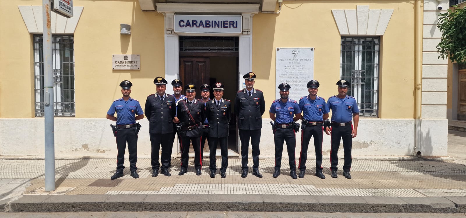 Il Comandante della Legione Carabinieri “Sicilia” Del Monaco in visita alle Stazioni di Caronia e Acquedolci