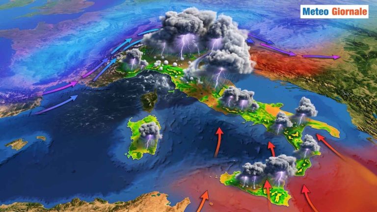 Meteo: nubifragi al Nord, Sicilia caldo di matrice africana