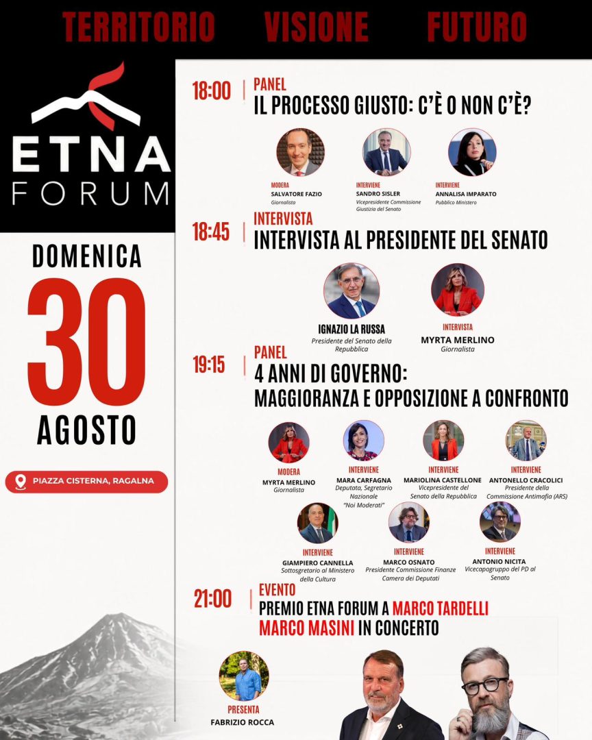 Etna Forum, gran finale a Ragalna: intervista ad Ignazio La Russa