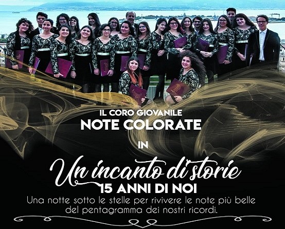 “Un Incanto di storie – 15 anni di Noi”, il coro Giovanile Note colorate questa sera a Villa Cianciafara