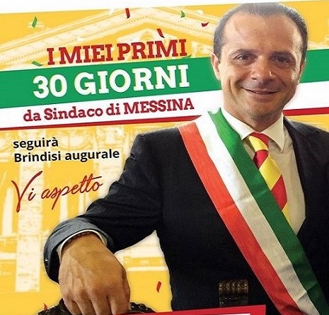 De Luca festeggia il suo primo mese da sindaco di Messina venerdì 27 a Piazza Duomo